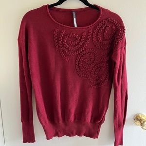 Anthropologie Plenty by Tracy Reese Red Sweater